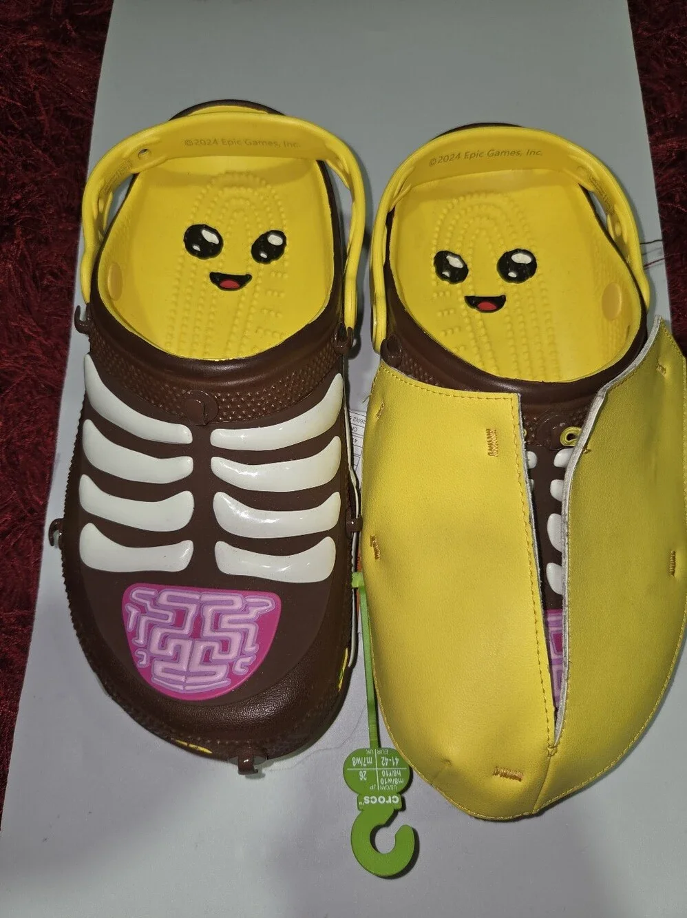 Crocs X Fortnite Classic Clog Peely Lemon Men's Size 8 Women's Size 10